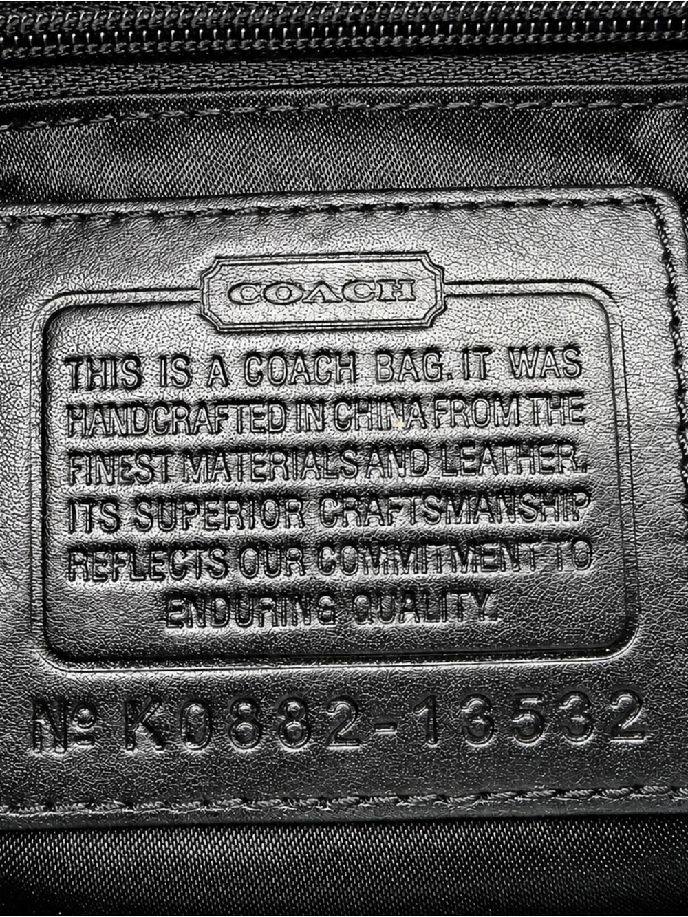 Coach Penelope Vintage Y2K Op Art Signature Shoulder Tote Black White - Picture 5 of 16